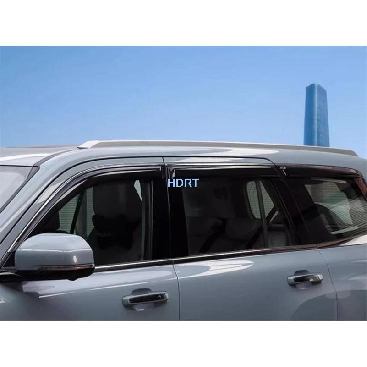 Car Styling Window Visor Deflector Weather Shield Cover For Baic Beijing BJ60  + Vent Awning Sun Rain Shelter Accessories