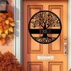 Metal Wall Art Tree of Life Custom Surname Sign for Home Garden Wedding Gift