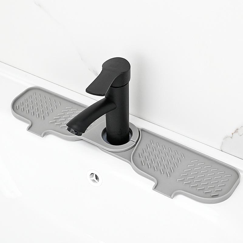 Kitchen Sink Faucet Mat, Faucet Draining Mat, Faucet Sink Splash Guard for Kitchen Sink Sink Mat Kitchen Essentials  New Home серый