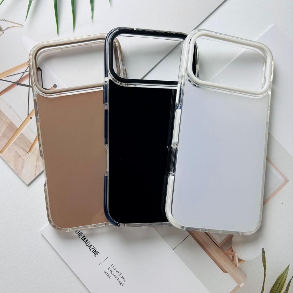 Dual-Tone 3-in-1 Acrylic Case for Apple 17/16 Pro Max Phones