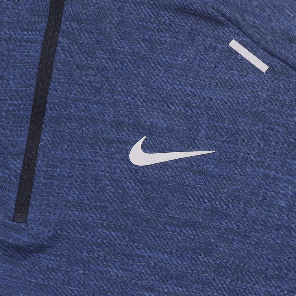 Nike Logo Print Mock Neck Sports Top Men Tops Blue DD5663-451