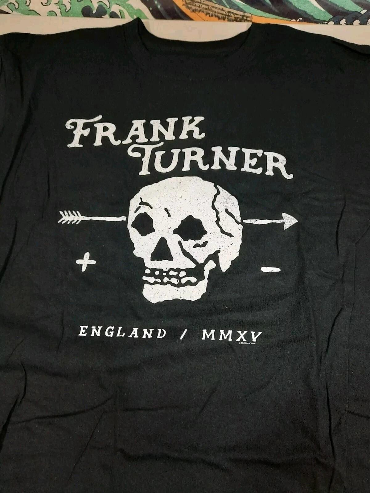 Frank Turner Skull Band T Shirt Size S To 5XL Shirt S разноцветный