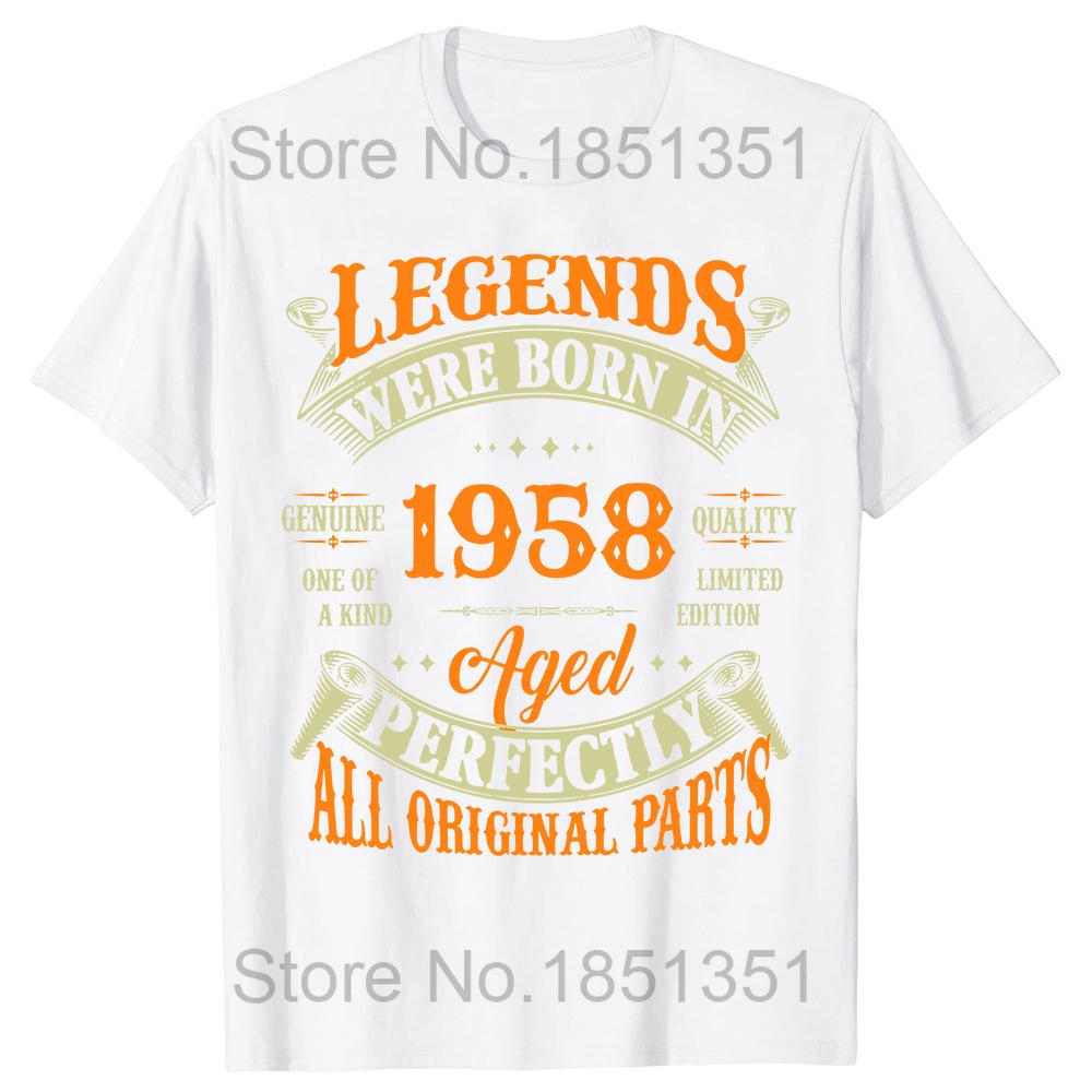 Novelty Awesome Made In 1958 T Shirts Graphic Cotton Streetwear Short Sleeve Birthday Gifts Summer Style T-shirt Mens Clothing