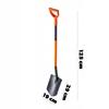 KADAX Spade Shovel Sharp 125cm Metal Garden Hardened Ergo Handle