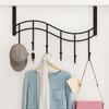 Appendiabiti Senza Foratura Scaffale Appeso Organizer da Bagno Gancio per Porta Buona Portata Appendi Asciugamani Appendi Cappotti