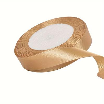 1/2/3pcs Elegant Gold Polyester Ribbon, Total Length 25 Yards | Perfect for DIY Cake Decoration, Gift Packaging, and Party Gifts