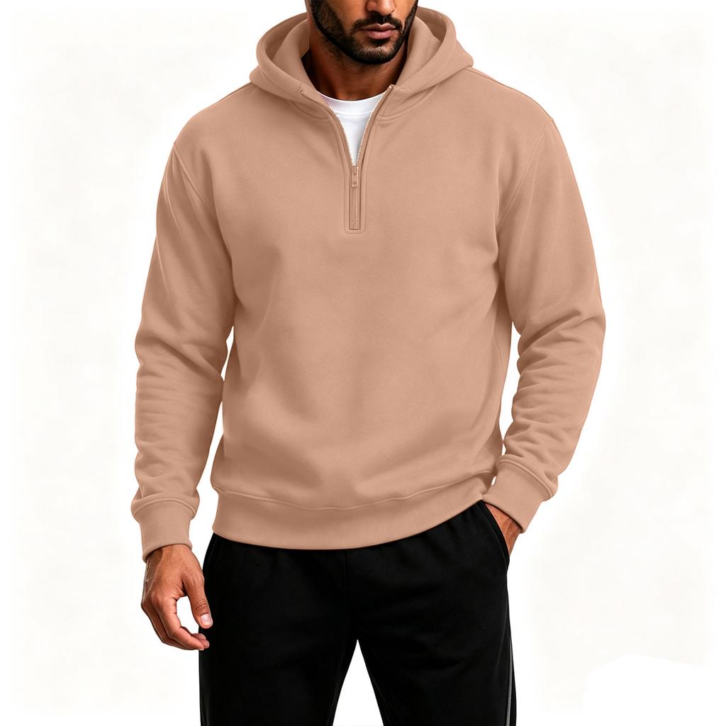 Herren Kapuzenpullover Langarm Pullover Freizeit Farbiger Sweatshirt