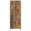 2 Piece Cabinet Set Reclaimed Wood Engineered Wood