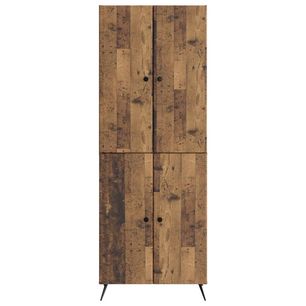 2 Piece Cabinet Set Reclaimed Wood Engineered Wood