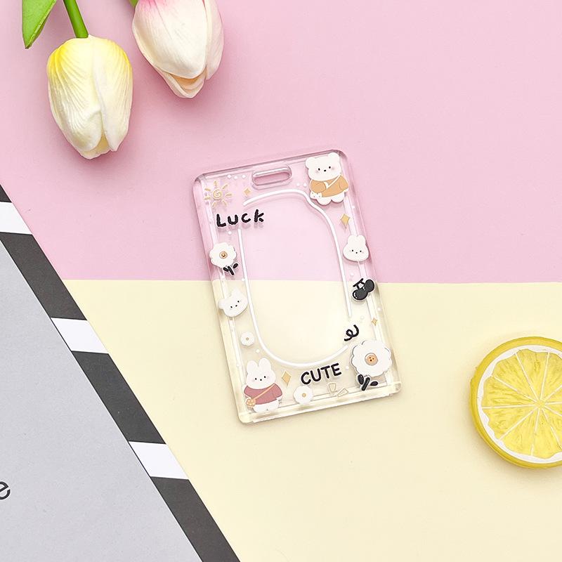 Niedlicher Cartoon-Lanyard-Kartenhalter, Studentenausweis für Pass-Karte, Kreditkartengurte, Schlüsselanhänger, Geschenk für Männer und Frauen