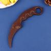 Golden Sandalwood Claw Knife, Whole Wood Carving, Wooden Handle Piece, Wooden Knife, Martial Arts Practice, Performance Training