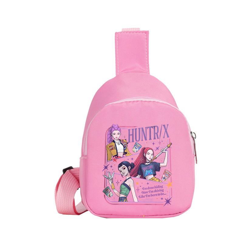 Children'S Breast Bag Animation Cartoon Peripheral Printing Casual Shoulder Bag Going Out Portable Messenger Bag
