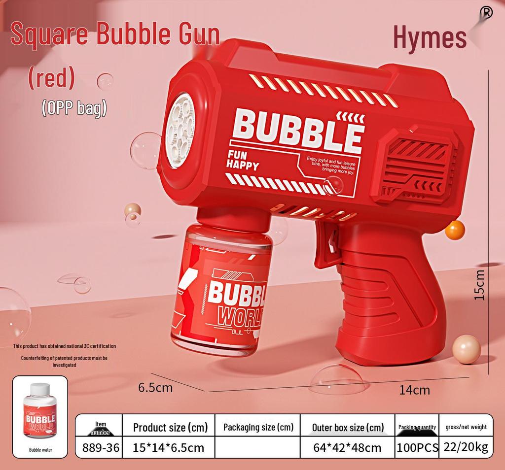 Gatling Bubble Gun: Automatic Electric Handheld Bubble Maker for Kids