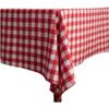 Tablecloth Party Gingham Round Picnic Birthday Cover Table Holiday Christmas Cloth Checkered White Kitchen Dining for 1pc Red