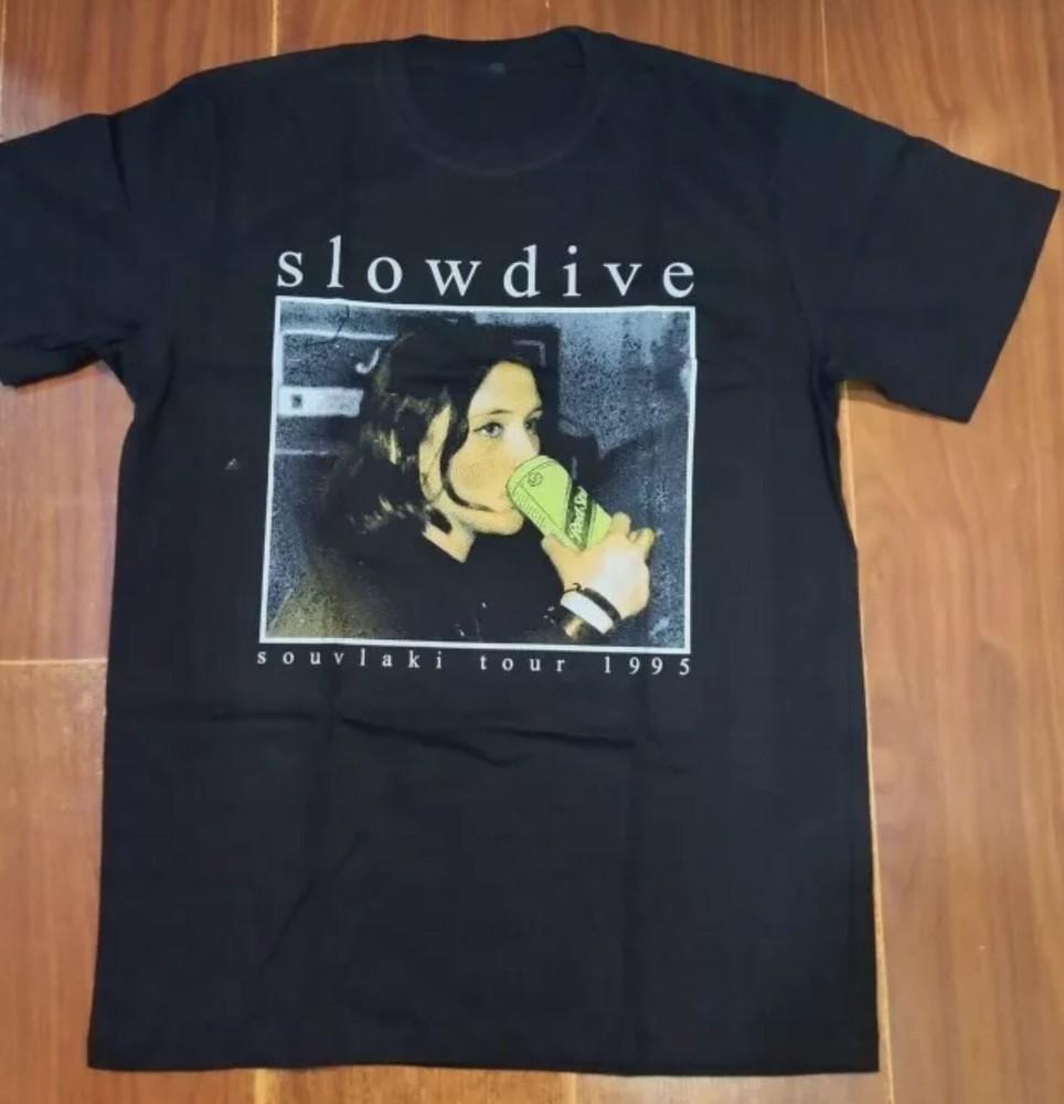 

Slowdive Souvlaki Tour 1995 T-shirt Cotton Tee For Men Women S