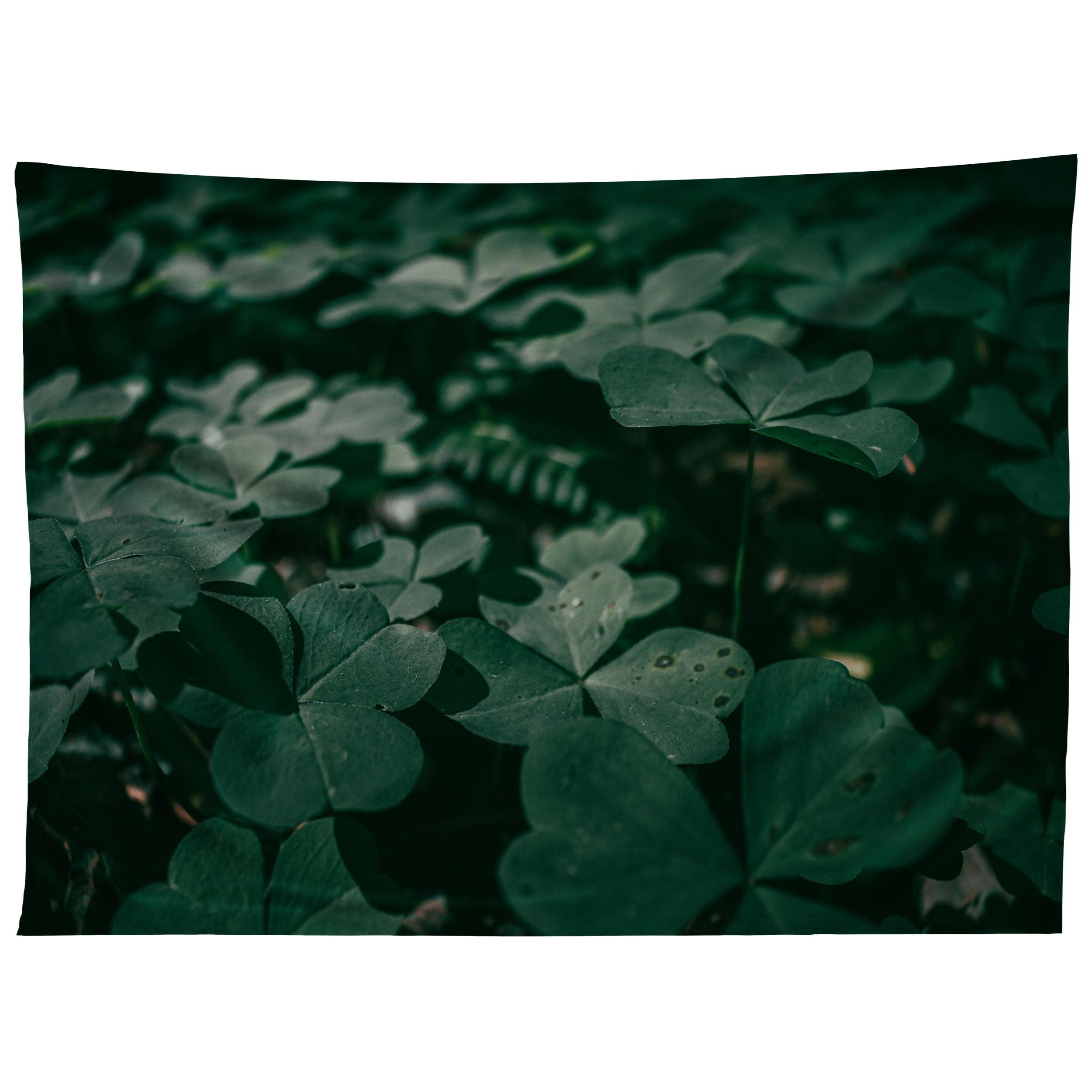 CLOVERS NATURE PHOTO tapestry 75x100