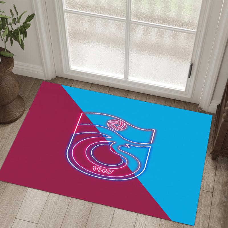 Trabzonspor FC Design Kristal Fluweel Tapijt Gezellig Niet?Antislip Bedrukt Tapijt Voor Slaapkamer Woonkamer Entree