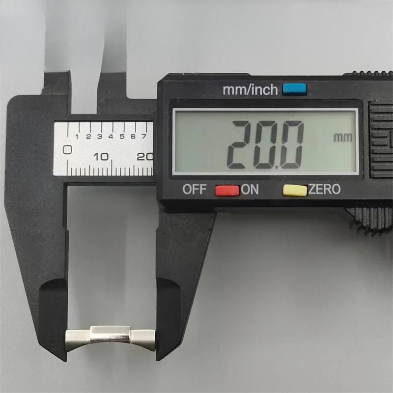 20mm Stainless Curved End Link Endlink Just For Diving Watch Band Watch Rubber Leather Strap Seamless Connection