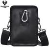 Humerpaul New Men Bags First Layer Cowhide Shoulder Bag Retro Messenger Bag Multi-function Tool Storage Bag Sports Waist Bag