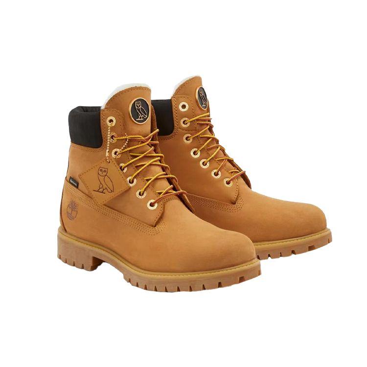 Timberland Ovo X  Premium Series Leather Durable Short Outdoor Boots Men boots Yellow Black A10VV231