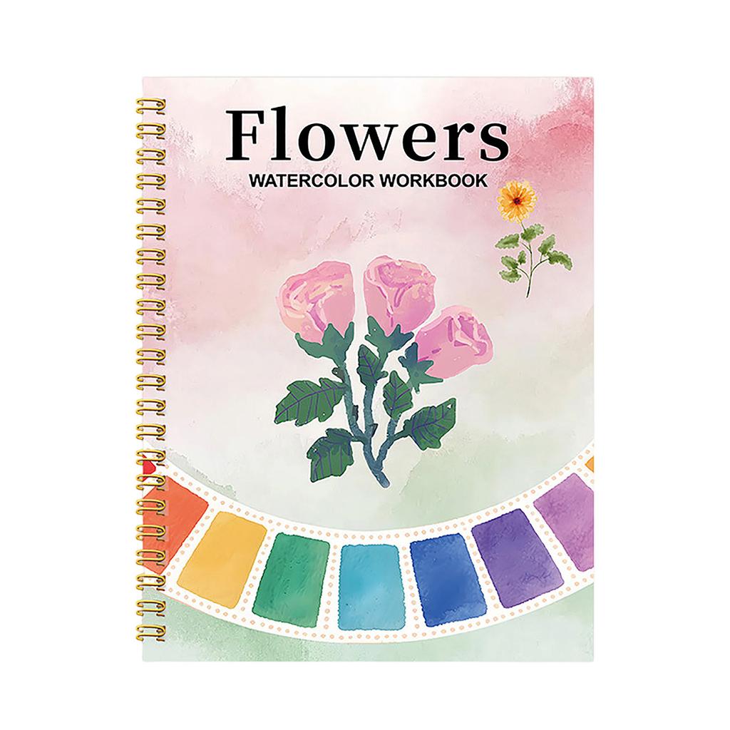 Watercolor Coloring Book Watercolor Practice Pad For Beginners And Artists