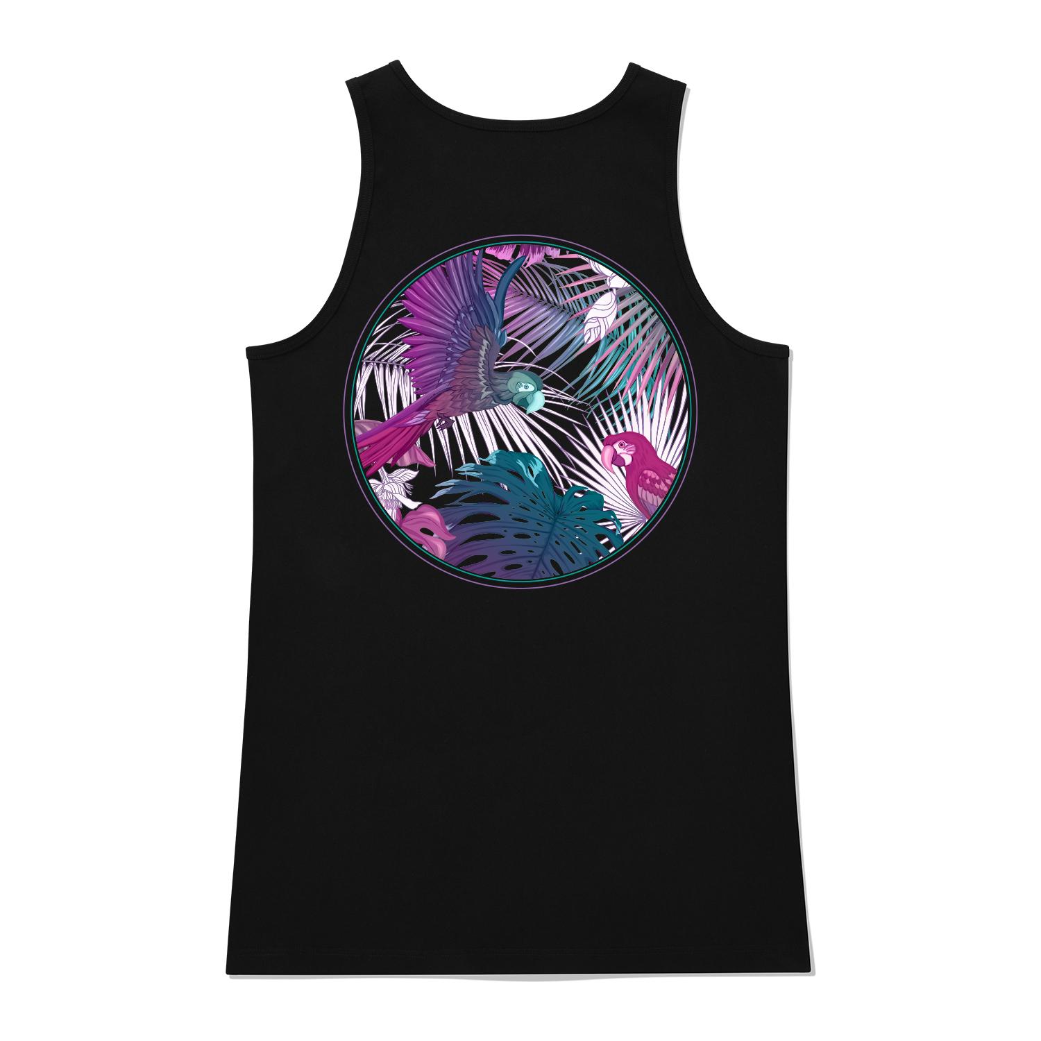 Khan 6312 Ksb0077 Mother-Of-Pearl Long Sleeveless - Black Black/L