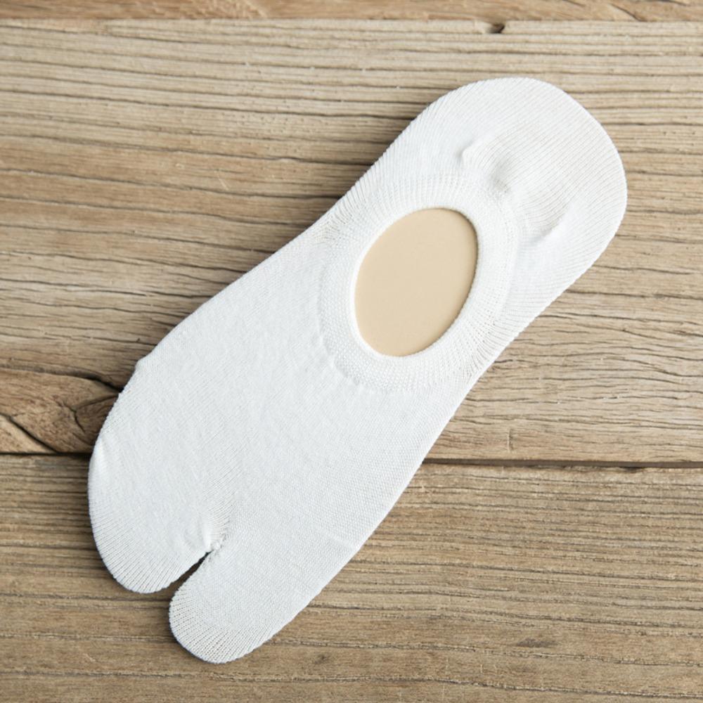 Flip Flops Simple Cotton Women Men Summer Short Tube Split Toe Socks Hosiery Two Finger Socks
