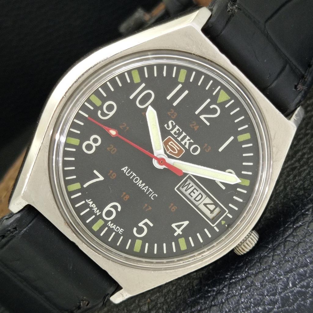 

ВИНТАЖНЫЕ МУЖСКИЕ ЧАСЫ SEIKO 5 AUTOMATIC 6309A ЯПОНИЯ С ЧЕРНЫМ ЦВЕТНЫМ ЦИФЕРБЛАТОМ a500832-5 R154-a500832