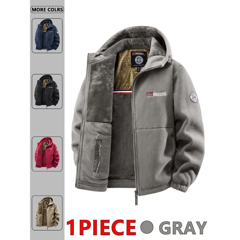 Men's Autumn and Winter Outdoor Hooded Jacket, Suitable for Daily Wear At Home, for Travel, Parties, Commuting, Outdoor Fashion Versatile