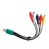 Audio Video Cable 18cm 3.5mm+2.5mm To Professional High-definition 5RCA AV Component Adapter Cord