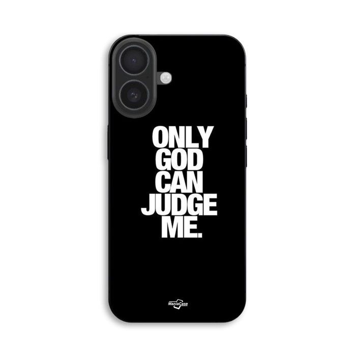 Hülle Für iPhone 18 Nur Gott kann mich richten Maniacase schwarz