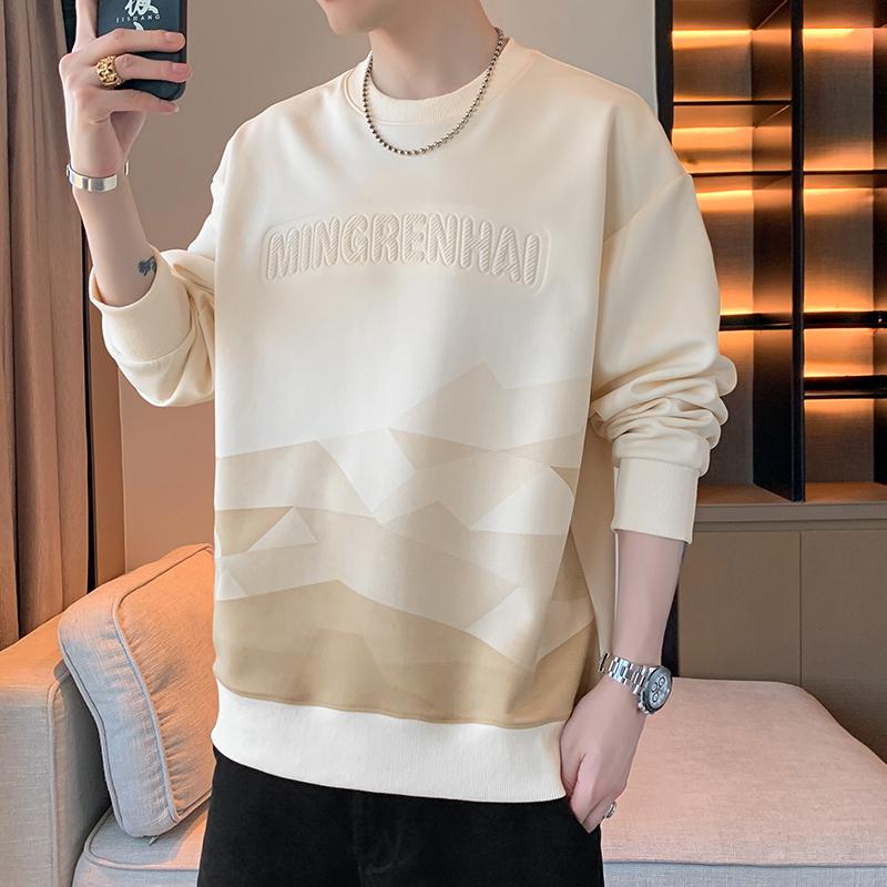 Woodpecker Men s 2025 Autumn Long Sleeve Loose Fit Round Neck Pullover Hoodie 2XL