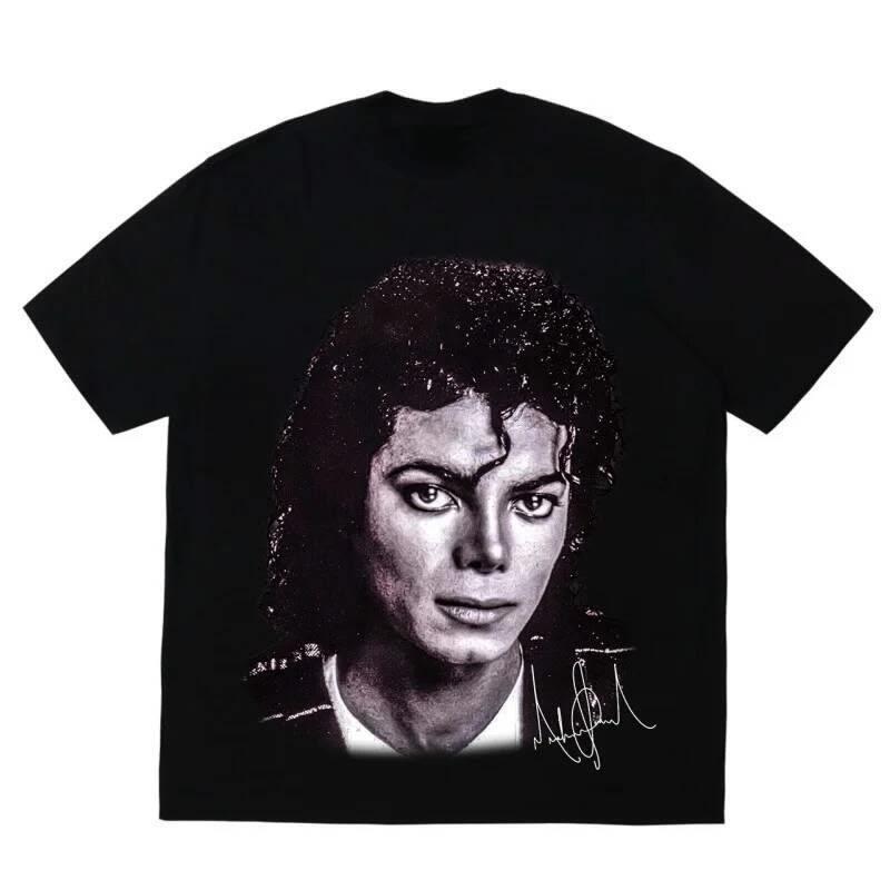 2026 Vară Michael Jackson Retro Nostalgic Muzică Artă Grafică Bumbac Îmbrăcăminte Pentru Festival Uzura Zilnică