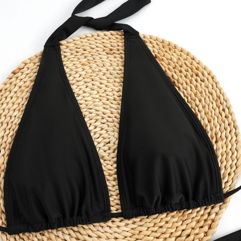 Sexy Bikini2026 Solid Color Bikini Split Fashionable Swimsuit Two-piece Beach
