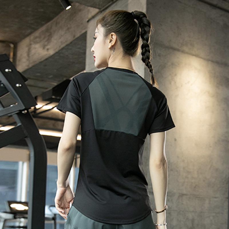 

Высококачественный женский быстросохнущий костюм из двух частей для йоги и фитнеса на весну и осень M [95-110 lbs]