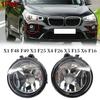 1Pair Fog Lights Front Bumper Driving Lamps Without Bulb 63177238787 63177238788 For BMW X1 X3 X4-A87Q