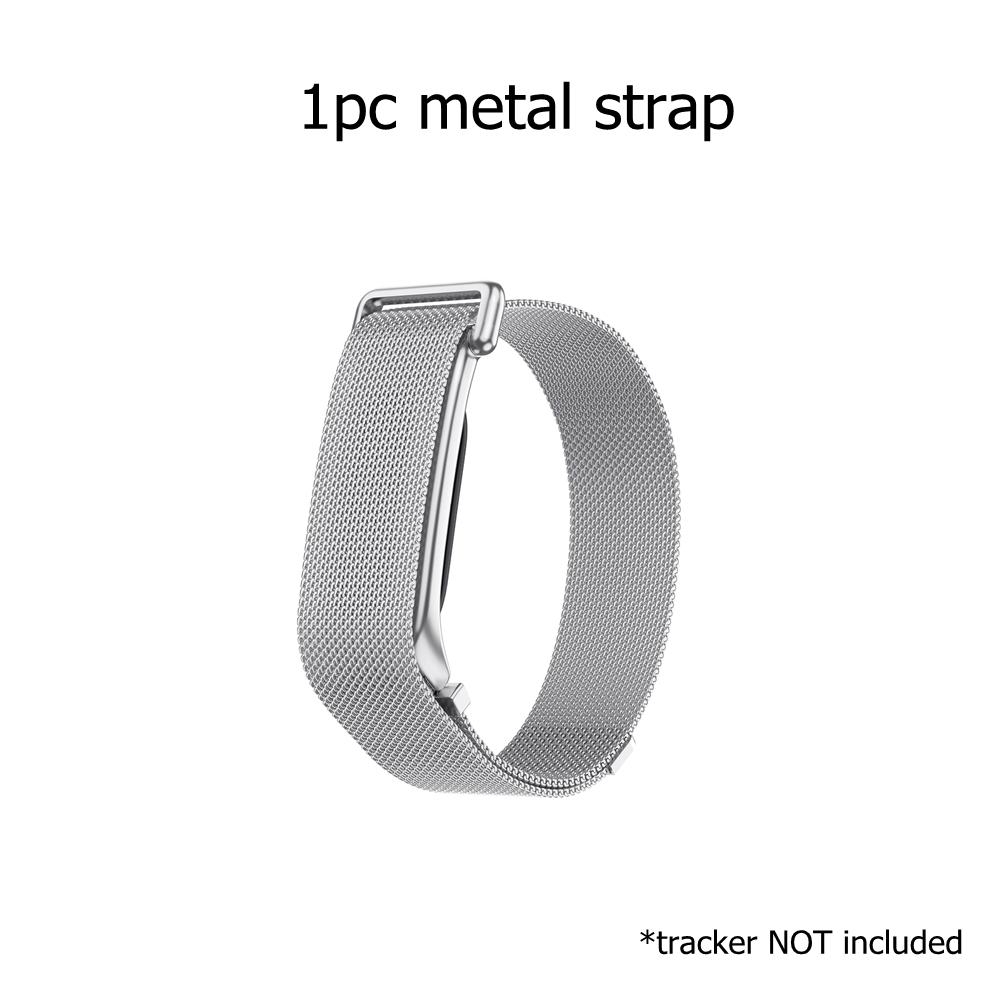 Für Google Fitbit Air Strap Edelstahl Metall Uhrenarmbänder Verstellbares Komfortables Ersatzarmband Magnetischer Verschluss
