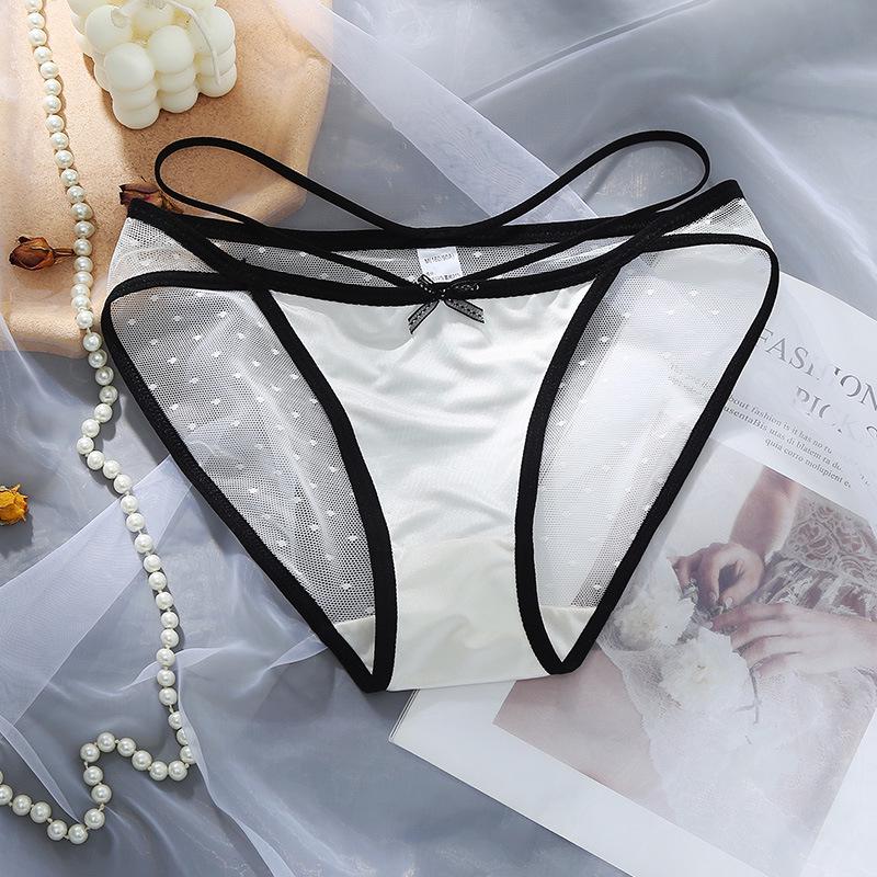 

Color Block Lace Transparent Nylon Panties - New Girls & Ladies Briefs M 40kg-50kg