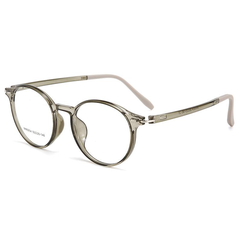 TR90 Oval Frame Glasses Lightweight Anti Blue Light Protection Unisex Classic Retro Spectacles for Men Women
