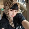 Y2K Retro Leopard Headscarf Women Girl High Quality Comfortable Fashion Headscarf Warm Versatile Party Scarf Exquisite Accessory