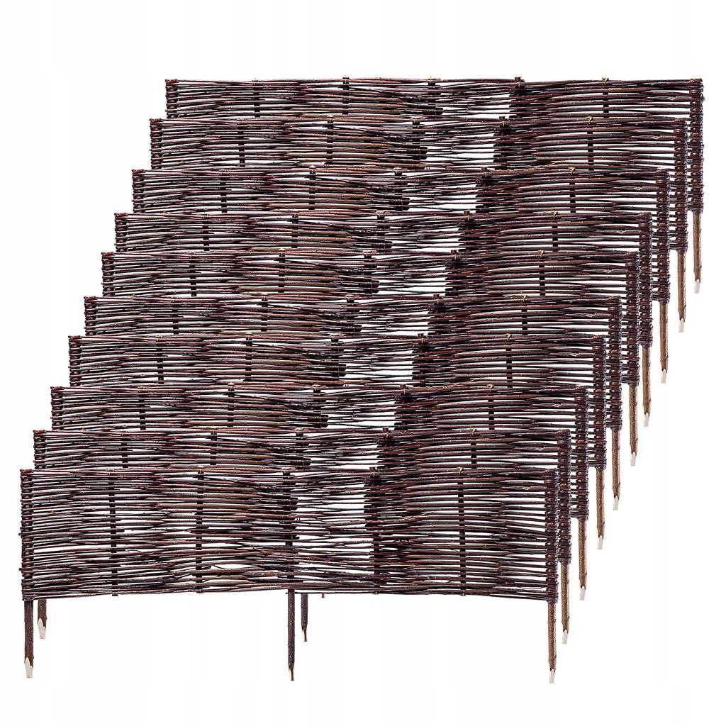 KADAX Wicker Palisade Fence Fence Edging