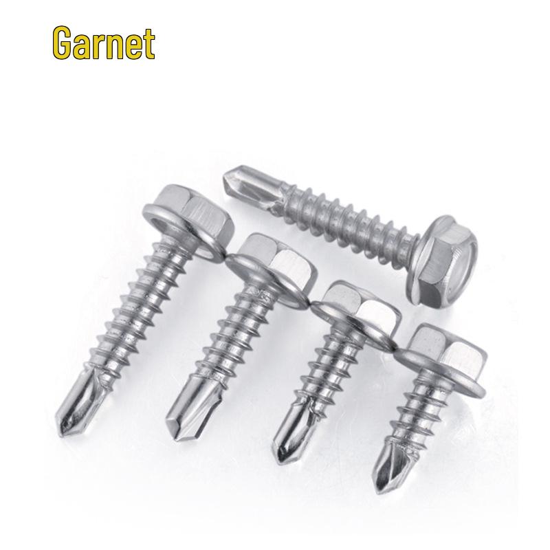 410 Stainless Steel Hex Head Washer Self-Drilling Tapping Screw M4.2 M4.8 Swallowtail Wood Screw