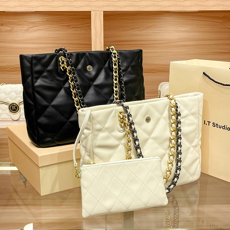 Women's Bag Diamond Chain Bag Tote Bag Female Large Capacity Shoulder Large Bag 2023 Autumn and Winter New