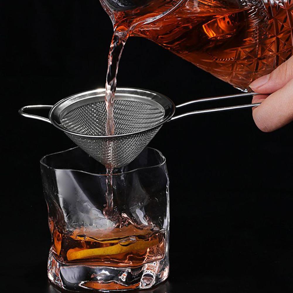Home Stainless Steel Kitchen Gadget Baking Kitchen Cooking Tool Colander Strainer Cocktail Filter Oil Skimmer