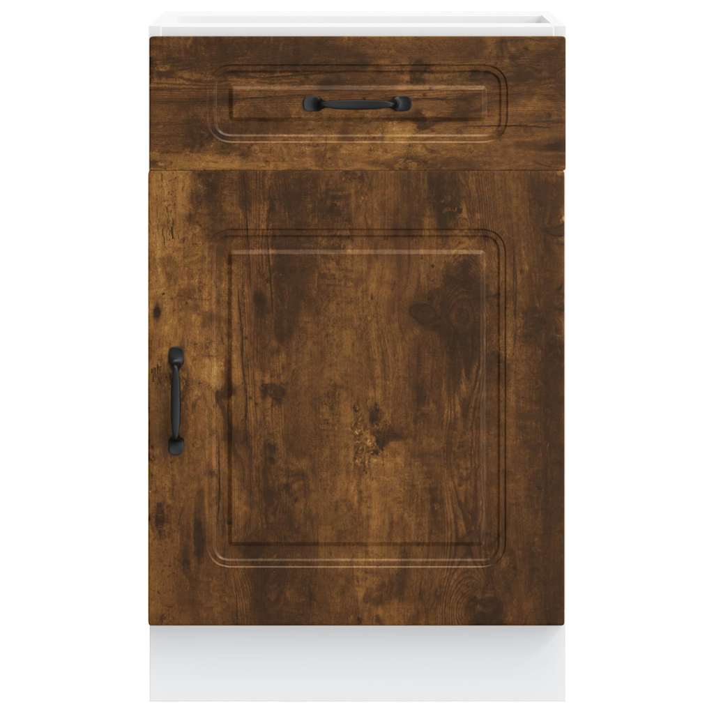 Vidaxl Kitchen Base Cabinet, Kalmar, Smoked Oak