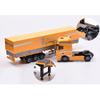 Modello di Auto Camion Container Diecast Scala 1/50 Metallo Lega Ingegneria Camion di Trasporto Pianale Veicolo Semirimorchio Modello di Auto Regali per Bambini