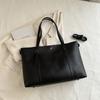 Chic Minimalist Fashion Tote Bag For Women In Black Brown And Khaki Colors