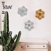 Modern Wall Art 3D Resin Flower Decoration, Floral Sculpture, Decorstion Hanging Ornament for Living Room, Home, Office Room