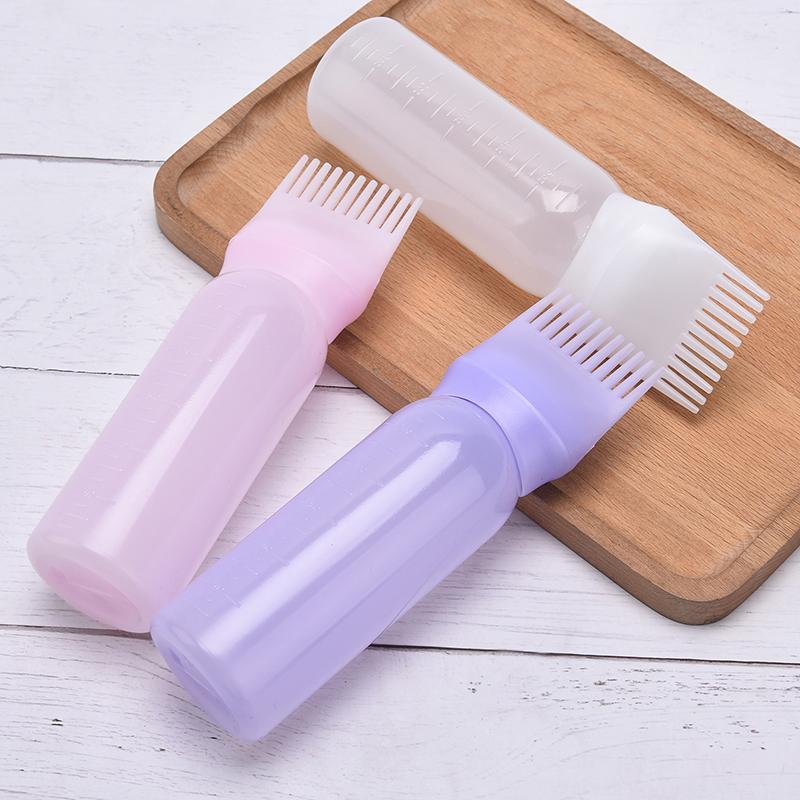 120Ml Hair Dye Applicator Brush Hair Washing Empty Bottle Comb Styling Tool