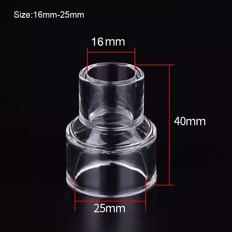 1~5Pcs Transparent Acrylic Pipe Joints Variable Diameter Direct Connectors For Water Tube Fittings Aquarium Accessories